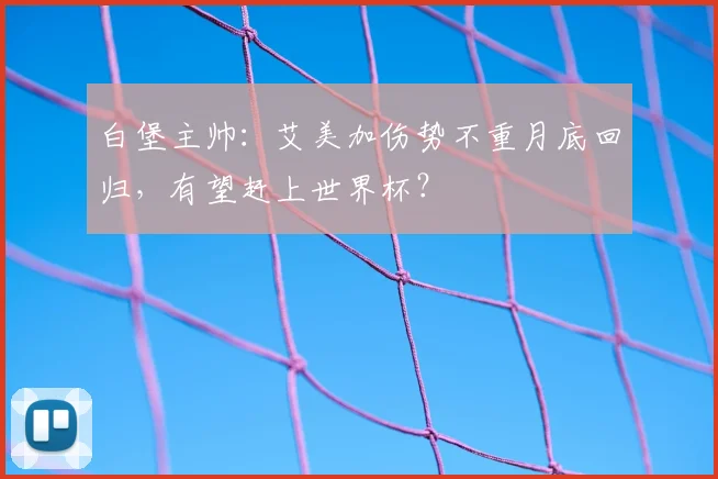 白堡主帅：艾美加伤势不重月底回归，有望赶上世界杯？